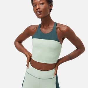 Outdoor Voices • Eucalyptus Evergreen Green TechSweat Crop Sports Bra